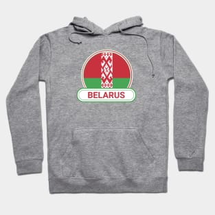 Belarus Country Badge - Belarus Flag Hoodie